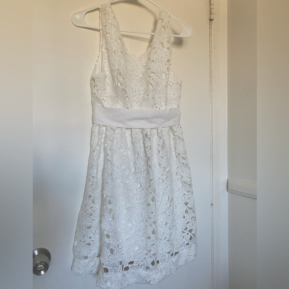 White floral dress Tea & Cup